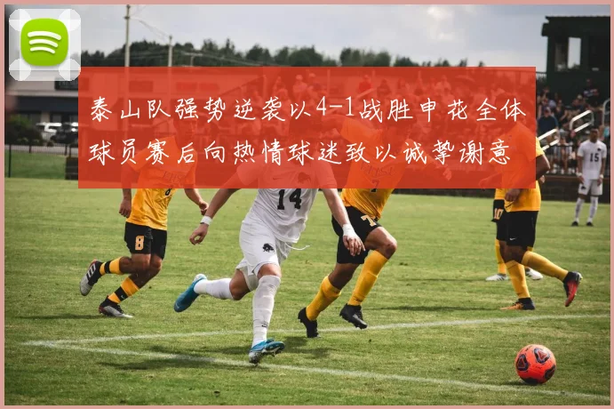 泰山队强势逆袭以4-1战胜申花全体球员赛后向热情球迷致以诚挚谢意